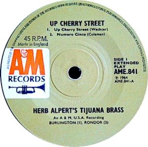 Herb Alpert & the Tijuana Brass_ Up Cherry Street Britain 7-inch