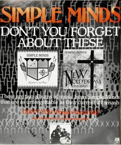 Simple Minds ad
