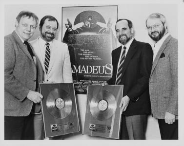 A&M Records Canada CRIA gold album for "Amadeus"