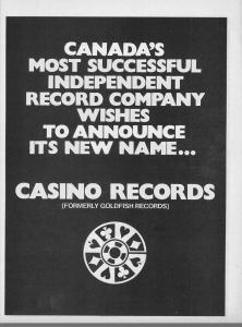 Casino Records first ad