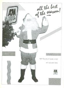 A&M Records Canada: Best Of the Season Canada ad 1986