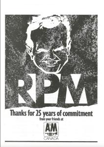 A&M Records Canada RPM ad