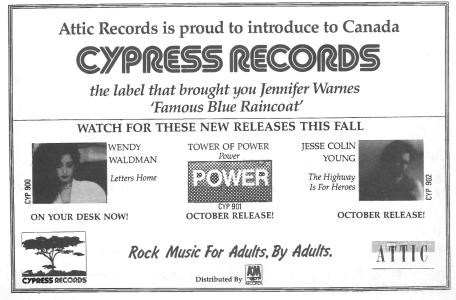 Cypress Records Canada ad