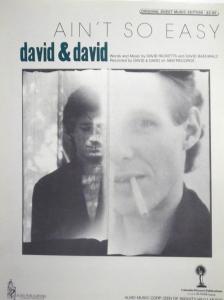 David + David: Ain't So Easy U.S. sheet music