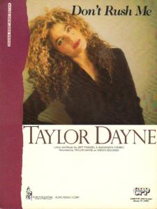 Almo Music Taylor Dane: Don't Rush Me U.S. sheet music
