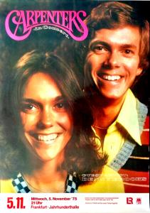 Carpenters Germany concert poster 1975