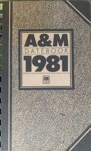 A&M Records Canada Datebook 1981