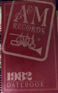 A&M Records Canada Datebook 1982
