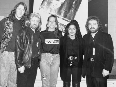 Janet Jackson with Alan Reid, Randy Wells and JP Guilbert 1990
