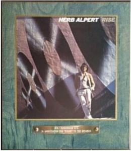 Herb Alpert: Rise A&M Records in-house award