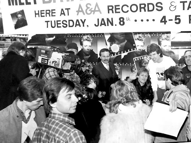 Bryan Adams: Reckless Toronto store appearance January 1985