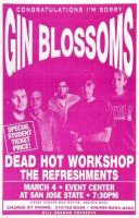 Gin Blossoms 1996 U.S. concert poster
