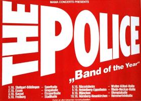 Police Germany concert poster 1981