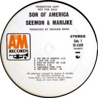 Seemon & Marijke: Son Of America U.S. promo album