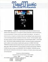 Peter Frampton: Frampton New Music On A&M Records