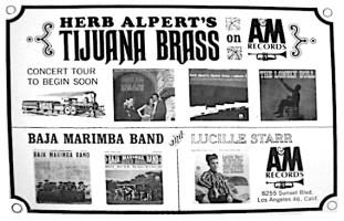 Baja Marimba Band 1965 catalog US ad