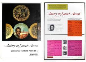 Herb Alpert: Ampex Artistry In Sound Award US ad