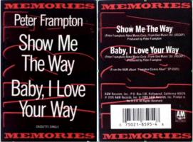 Peter Frampton: Show Me the Way US cassette single Memories Series