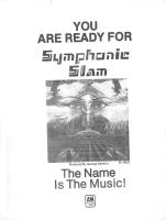 Symphonic Slam self-titled album Canada ad