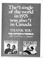 Captain & Tennille Canada catalog ad