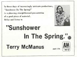 Terry McManus: Sunshower In the Spring Canada ad