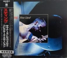 Sting: Five Live! Japan CD