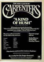 Carpenters: A King Of Hush Britain ad