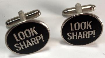 Joe Jackson: Look Sharp! promotional cuff links