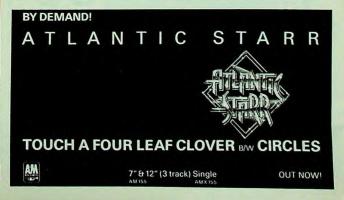 Atlantic Starr: Touch a Four Leaf Clover Britain ad