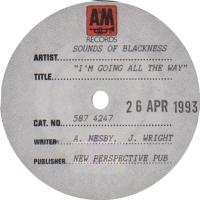 Sounds of Blackness: I'm Going All the Way UK test pressing