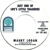 Maury Logan: Just One Of Life's Little Tragedies US promo 7-inch