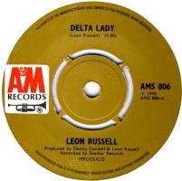 Leon Russell: Delta Lady Britain 7-inch