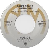 Police: Can't Stand Losing You U.S. 7-inch