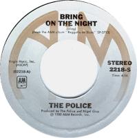 Police: Bring On the Night U.S. 7-inch