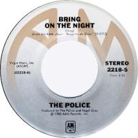 Police: Bring On the Night U.S. 7-inch