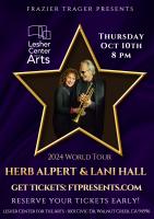 Herb Alpert & Lani Hall October 10, 2024 concert ad