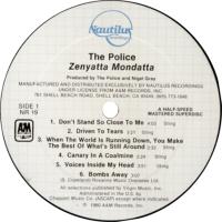 Police: Zenyatta Mondatta Nautilus audiophone vinyl album