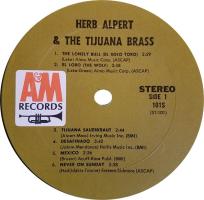 Herb Alpert & the Tijuana Brass: The Lonely Bull U.S. stereo album