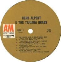 Herb Alpert & the Tijuana Brass: The Lonely Bull U.S. stereo album