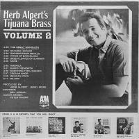 Herb Alpert & the Tijuana Brass: Volume 2 U.S. mono album back cover