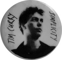 Tim Curry: Simplicity promotional pin