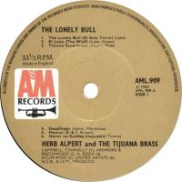 Herb Alpert & the Tijuana Brass: The Lonely Bull Britain vinyl album