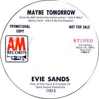 Evie Sands: Maybe Tomorrow promotional 7-inch