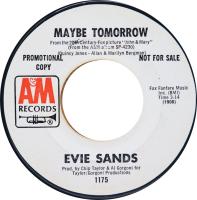 Evie Sands: Maybe Tomorrow U.S. promotional 7-inch