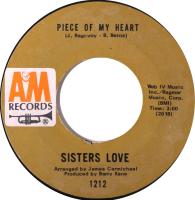 Sisters Love: Piece Of My Heart U.S. 7-inch