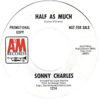 Sonny Charles: Half As Much U.S. promo 7-inch