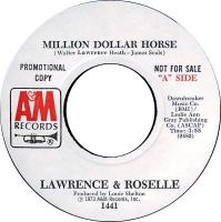 Laurence & Roselle: Million Dollar Horse U.S. promotional 7-inch