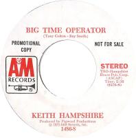 Keith Hampshire: Big Time Operator U.S. promotional 7-inch