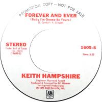 Keith Hampshire: Forever and Ever U.S. promotional 7-inch