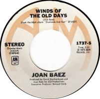 Joan Baez: Winds Of the Old Days U.S. 7-inch